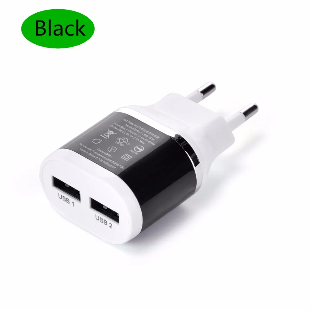 ЕС Plug переходник для зарядного устройства + нейлон Металл micro быстрозаряжающий