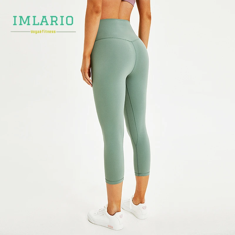 Imlario Essential Workout укороченные брюки с высокой талией женские хлопковые мягкие