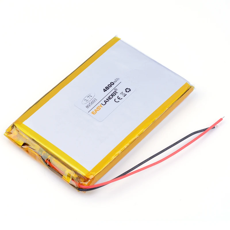 Полимерная литиевая батарея 4800mAh 3 7 V 895693 может быть настроена оптом CE FCC ROHS MSDS