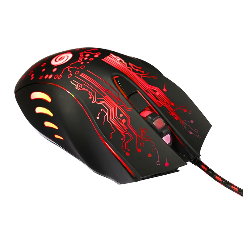 Проводная мышь игровая S 2750 dpi Professional 9 Кнопок RGB светодио дный LED оптическая 1 5 м