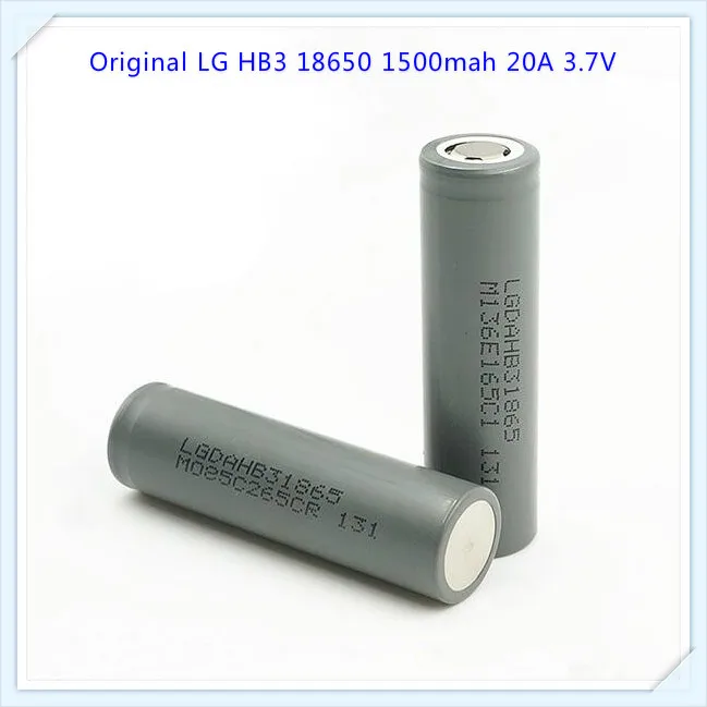 100% оригинал для LG HB3 18650 1500mah 20A Li Ion high drain 3 7 v HB2 VS HB4 призматические батареи (1