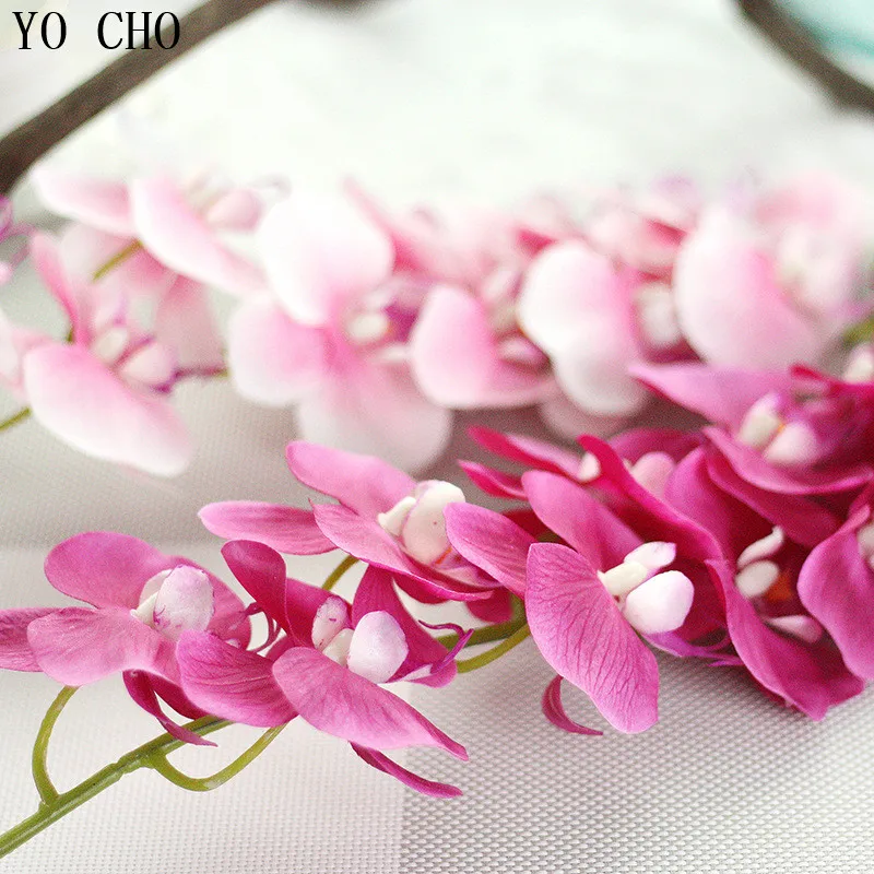 Шелковые орхидеи украшения для свадьбы искусственные цветы шелковые настоящие
