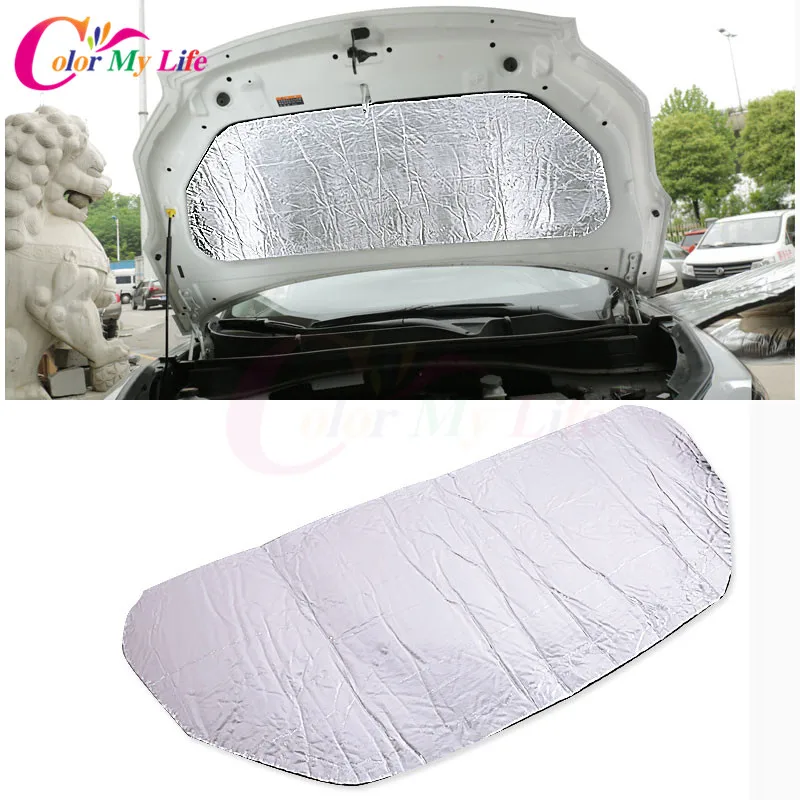 1 шт. наклейка на переднюю крышку капота автомобиля звукоизоляционная