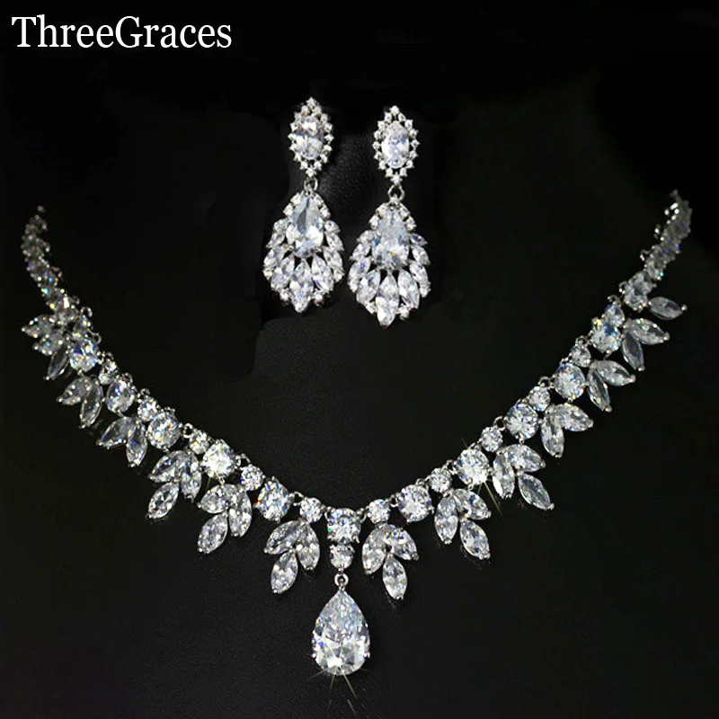 ThreeGraces высокое качество американские Свадебные аксессуары CZ камень Свадебный