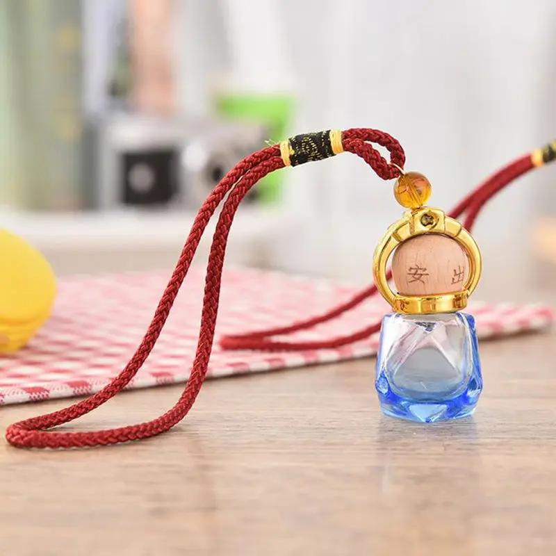 Подвесной стеклянный флакон автомобильный для духов эфирных масел подвеска