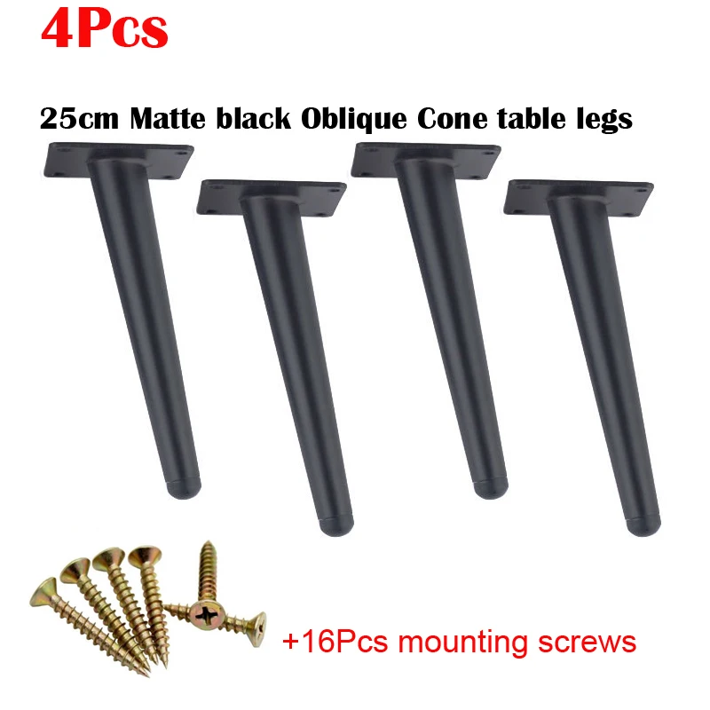 4 шт. черные мебельные ножки для стола из нержавеющей стали тумба телевизора