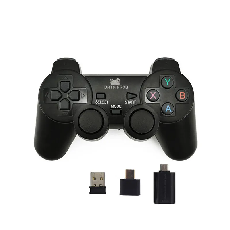 Данные лягушка 2,4G Android геймпад совместим с ПК Windows PS3 tv Box Android смартфон игровой джойстик - Цвет: Package A