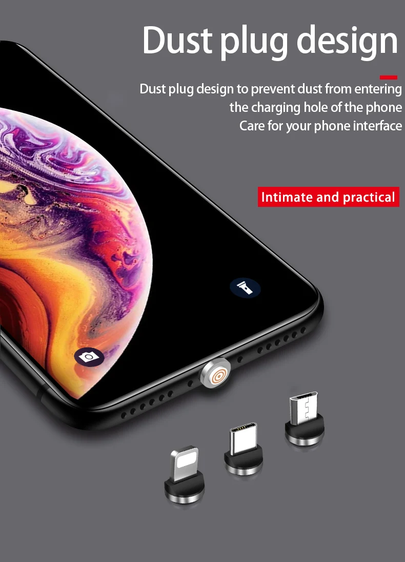 Магнитный зарядный кабель 3A Micro USB C 3 в 1 для iPhone xr xs max магнит Android Синхронизация данных Быстрая зарядка телефонный кабель Автомобильное зарядное устройство