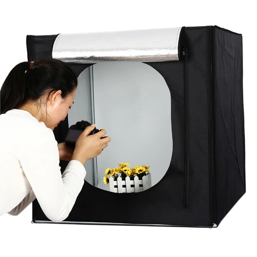 70*70 см портативный светодиодный софтбокс для фотостудии + фон адаптер