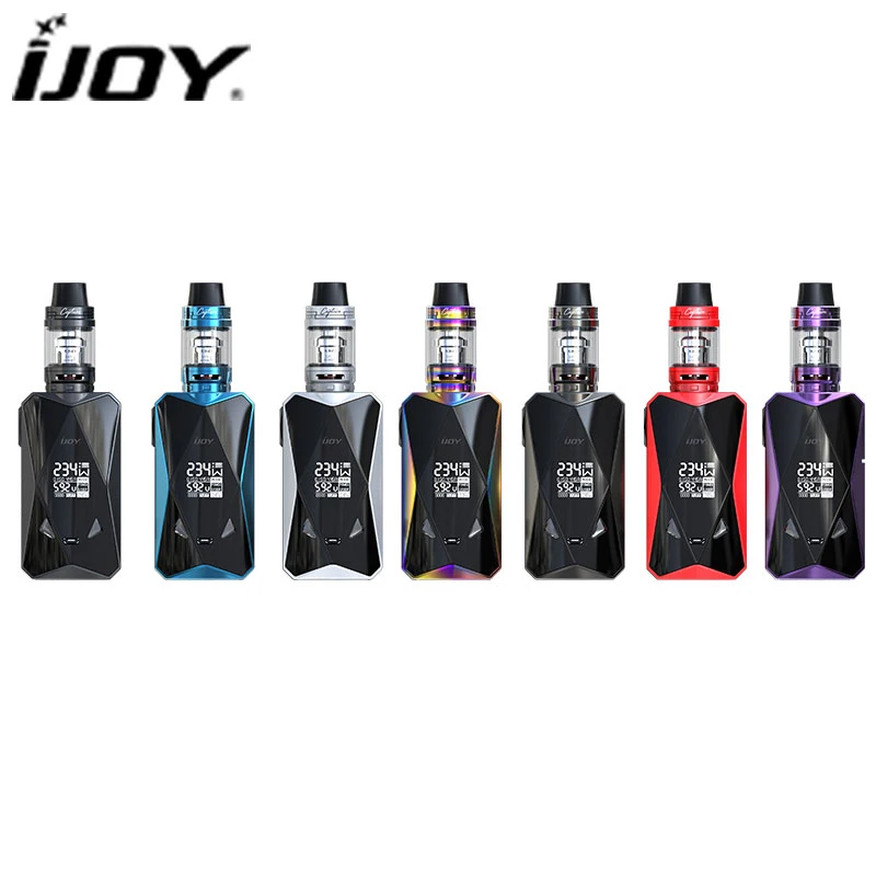 Новый elektronik пикантная закуска sigara IJOY diamond pd270 комплект 234 коробка mod VAPE с капитаном