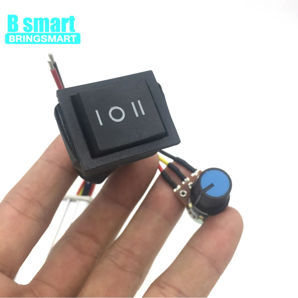 Контроллер скорости электродвигателя Bringsmart CCM6D PWM DC 9 60 в Реверсивный беговый 10 А
