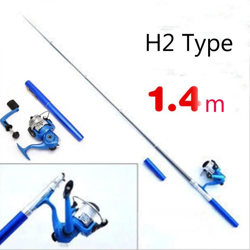 1 4 м ультра сильная Стекловолоконная мини ручка удочка портативная Удочка