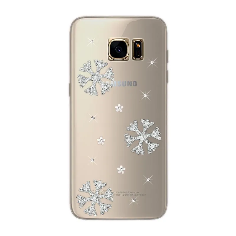 Чехол для Samsung Galaxy S6 edge Plus Прозрачная силиконовая задняя крышка с изображением