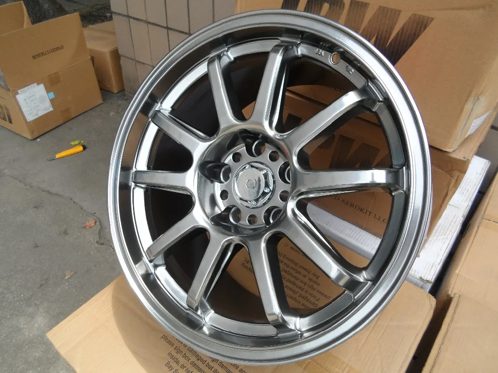 Крупноузловая сборка 17 колесные диски HYPER черный подходит для Nissan Skyline Хонды