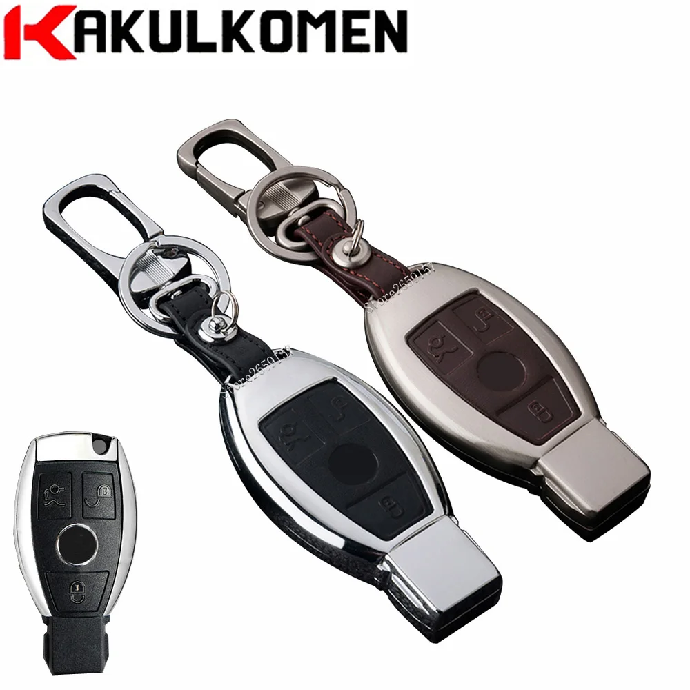 Цинковый сплав дистанционного ключа автомобиля оболочки Чехол Smart key для Mercedes Benz A C E s m G R класс CLA GLA GLC GLE GLK CLS SLK AMG