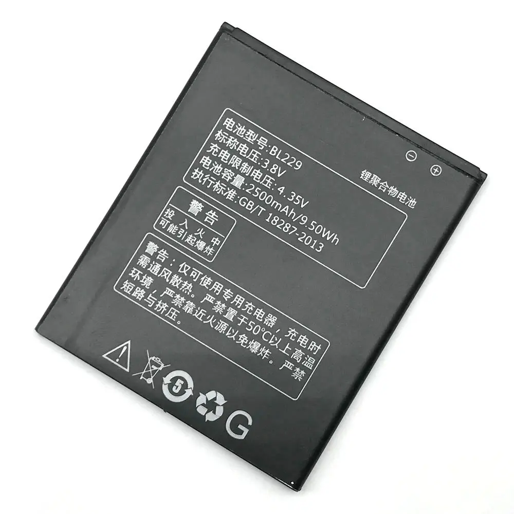 Новый BL229 2500 мАч литий полимерный аккумулятор для Lenovo A8 A806 A808T BL 229 Rechargement Phone|battery for