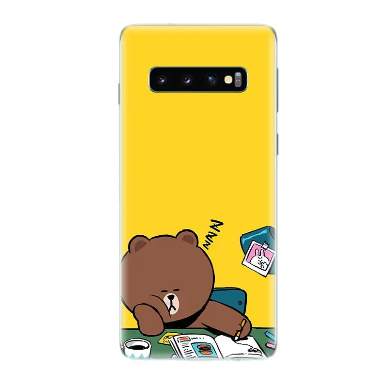 Медведь Друзья популярный мягкий чехол для телефона samsung Galaxy S10 плюс S10E A50 A70 A30 A10