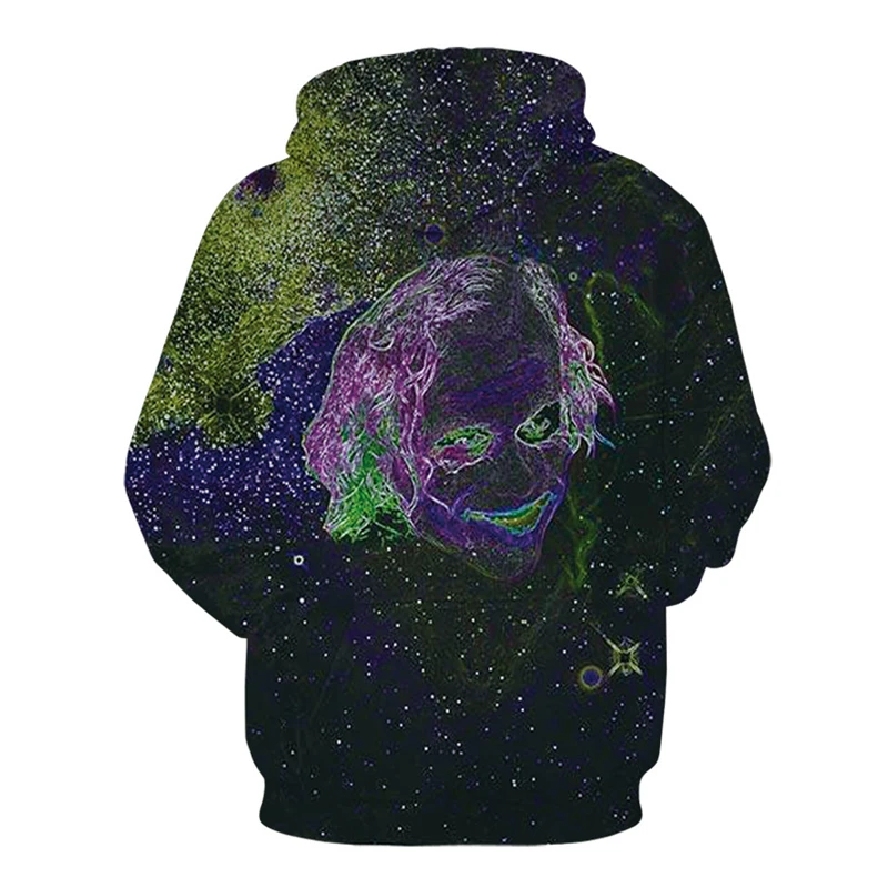 Новинка, мужская толстовка с капюшоном, 3D череп, модный двусторонний дизайн, молодежный Мужской и Женский Повседневный пуловер, крутая мужская одежда