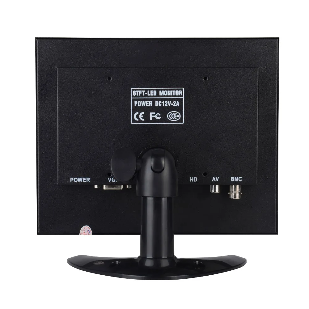 IMPORX ЖК-монитор с av-входом 8 дюймов 1024x600 VGA HDMI AV BNC USB для ПК CCTV камера безопасности PS4
