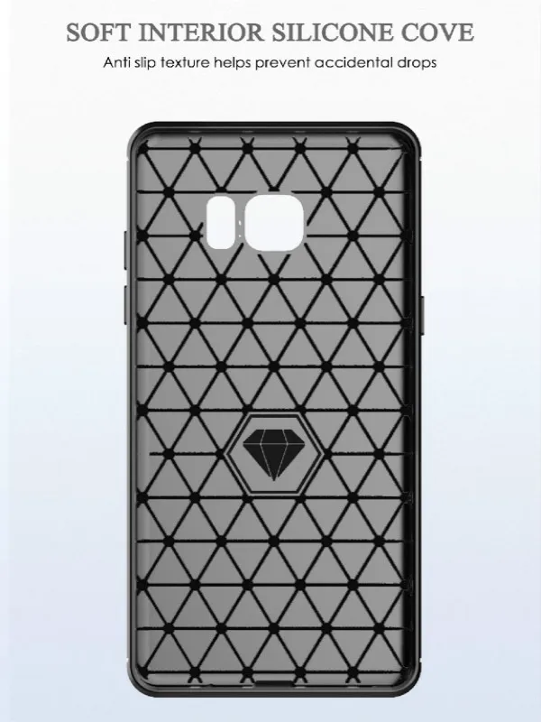 Матовый чехол из углеродного волокна для Samsung Galaxy Note Fan Edition M30 Силиконовый