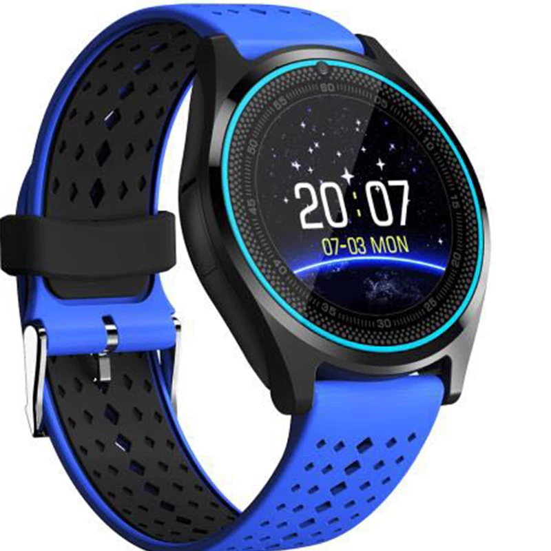 Bluetooth Смарт-часы V9 с камерой, умные часы, шагомер, спортивные часы для здоровья, мужские и женские Смарт-часы для Android IOS