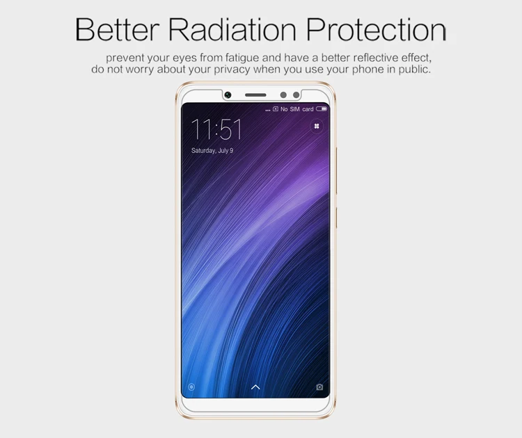 2 шт./лот Xiaomi redmi note 5 pro prime защита для экрана NILLKIN Антибликовая матовая защитная