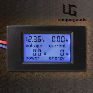 Новый DC 6,5-100 в 0-20A ЖК-дисплей цифровой измеритель тока напряжения мощности энергии мультиметр Амперметр Вольтметр с 20A токовым шунтом