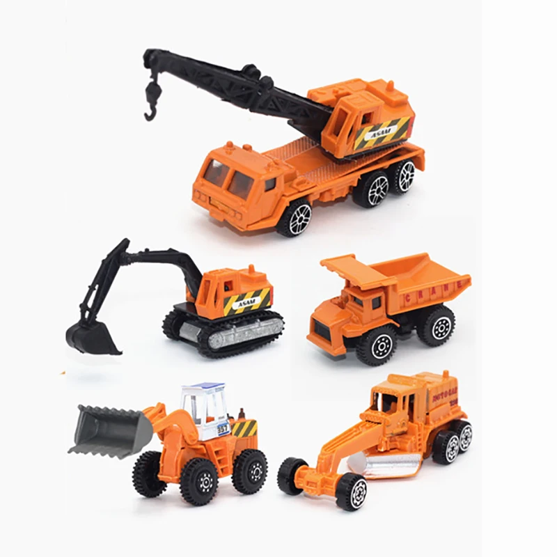 6 шт./компл. мини Diecasts автомобиль сплава строительство транспортного средства