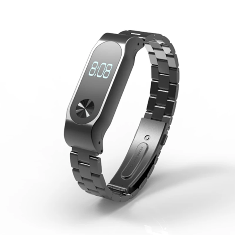 FIFATA для Xiaomi Mi Band 2 металлический ремешок браслет из нержавеющей стали Miband сменный