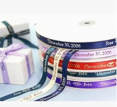 005 атласная кружевная лента с пользовательским принтом крупный рубчик 100