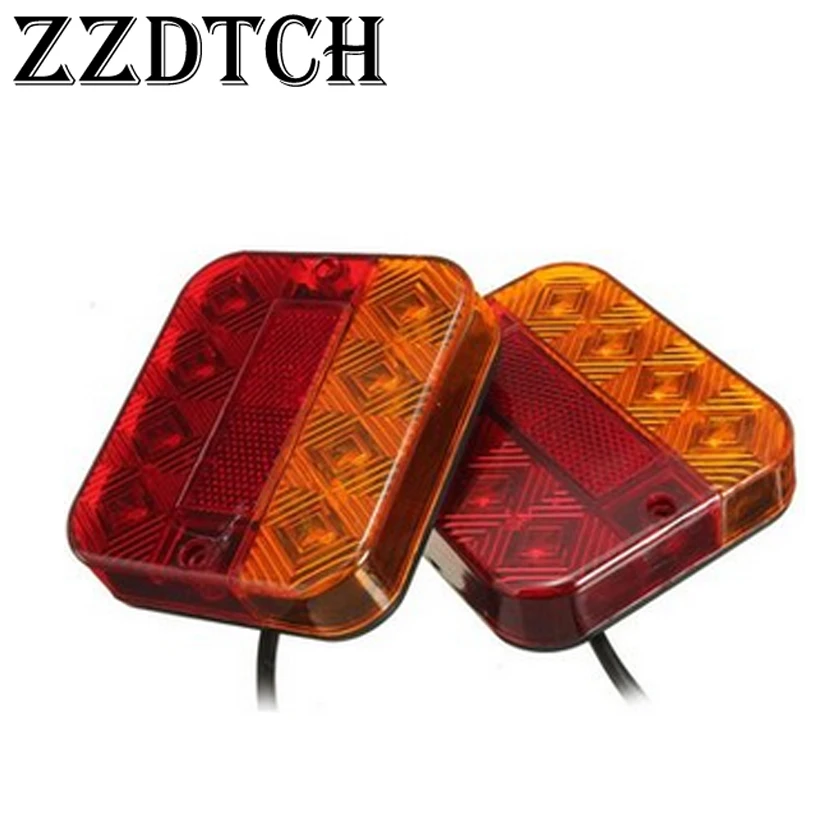 ZZDTCH отражатели 2 шт мощностью 12-24V 8 светодиодный фонарик лампы которые