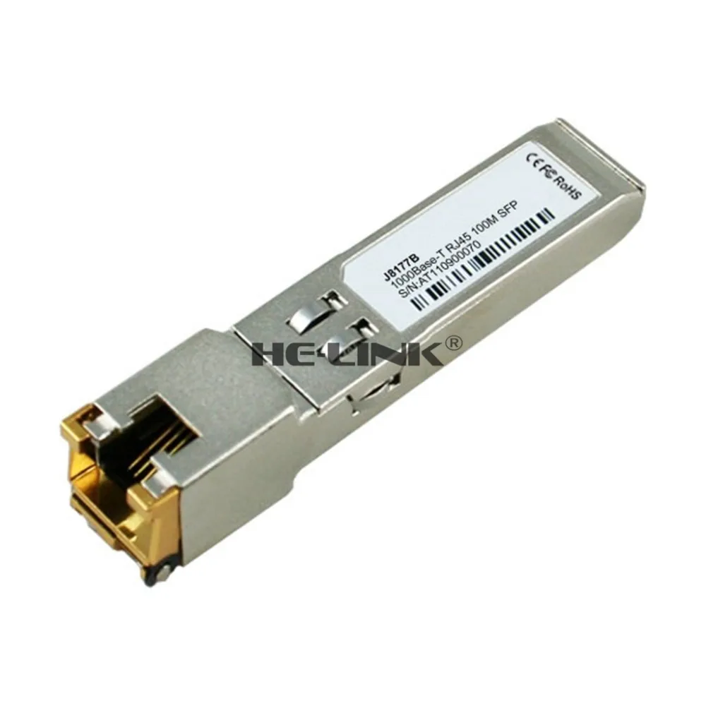 Приемопередатчик J8177B-1000BASE-T SFP RJ45 100m (совместим с HP) | Мобильные телефоны и