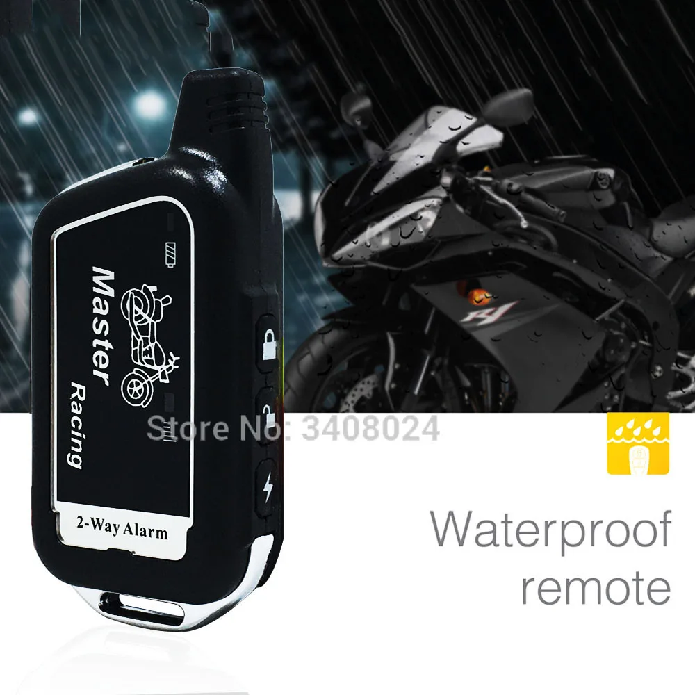 Универсальная двухполосная мотоциклетная сигнализация alarma moto пульт