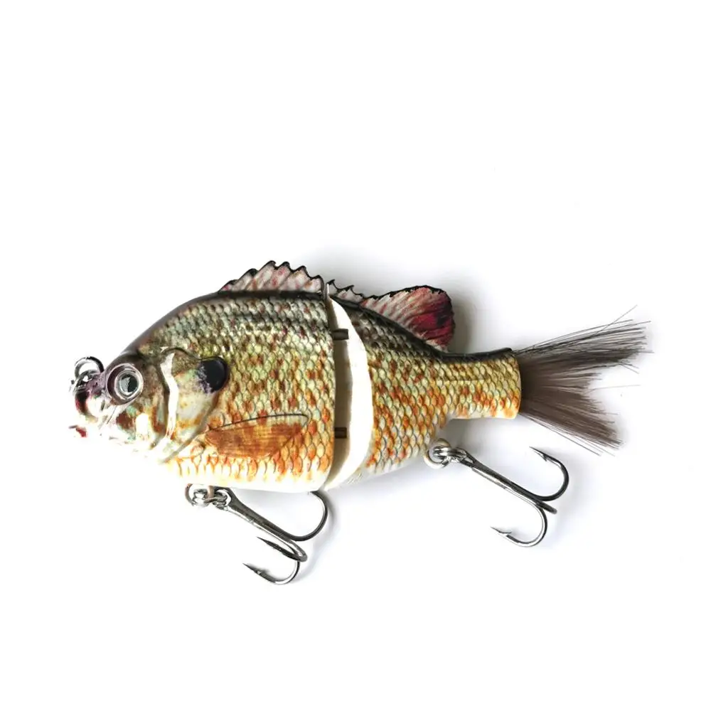 Crankbaits Fishing 2 Section Segments 5 inch 45g Hair Tail Sunfish Lures Salt Water Swimbait Hard Bait Crankbait | Спорт и