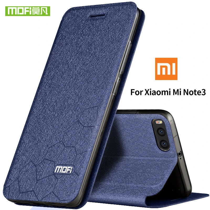 Для xiaomi mi note 3 чехол для pro силиконовый Роскошный кожаный флип Оригинальный MOFI 360