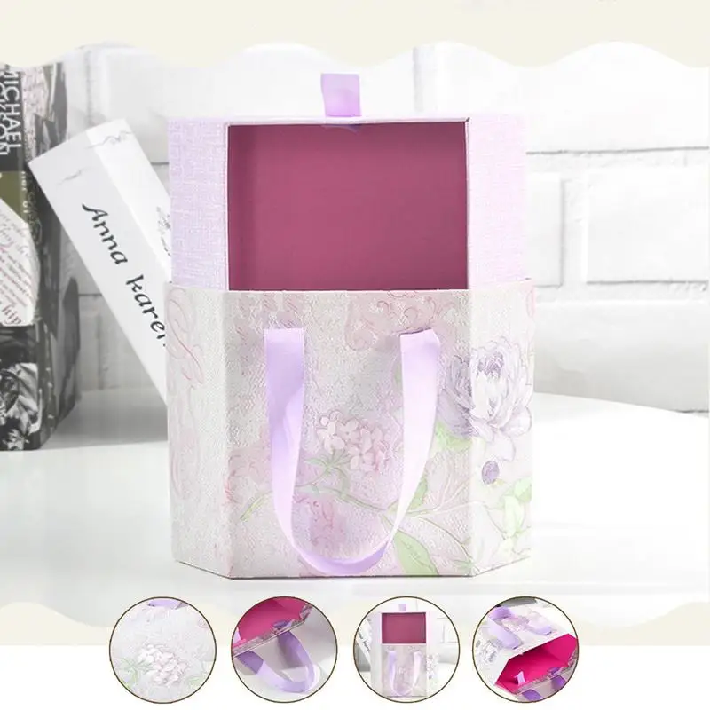 1 шт. ткань Знаки шестиугольник ящик конфеты золото Фольга инновационные