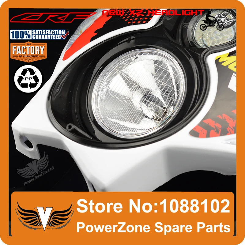 Фара Powerzone Trail Tech для мотокросса Supermoto X2 уличная фара Fighter CR CRF 250 450 250R 450R|motocross