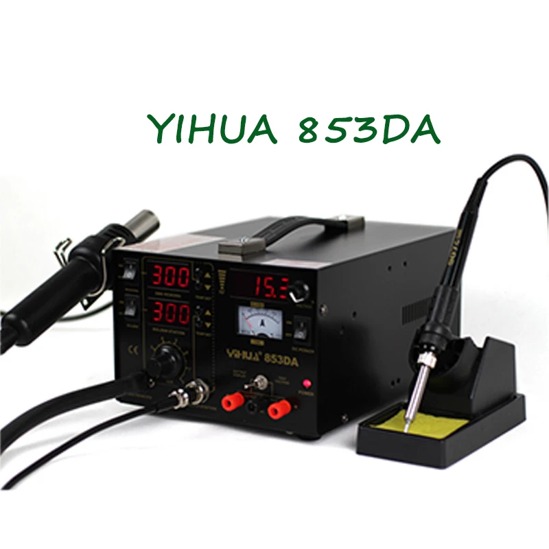 YIHUA 853DA 4 насадки электронная станция для переработы мобильного телефона с