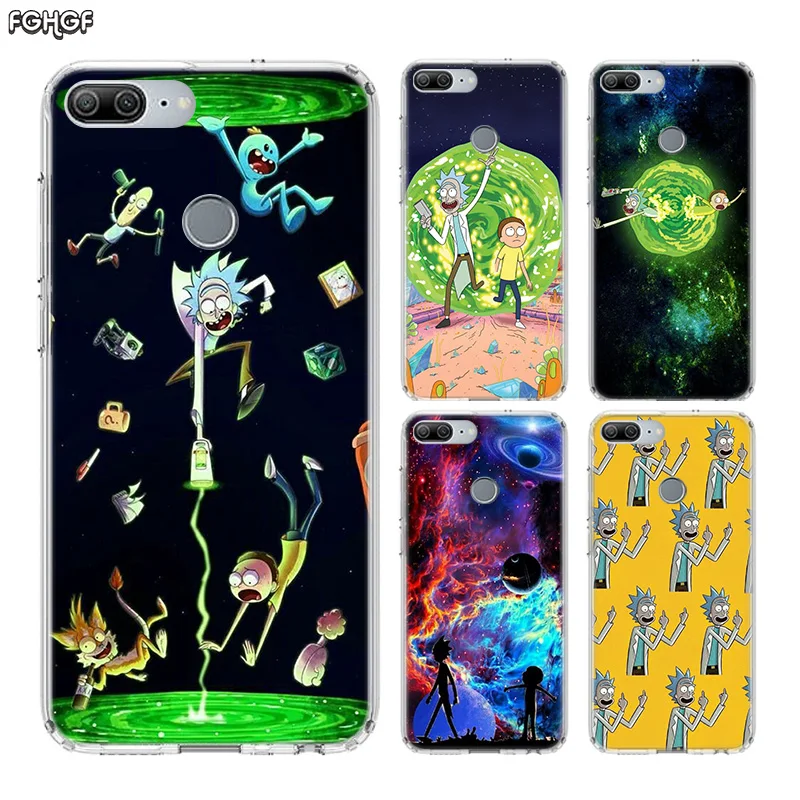 Силиконовый чехол для телефона Rick And Morty Huawei Honor 20 Pro 10 9 lite 8X 8A 20i 8C 8S V20 Y5 Y6 Y7 Y9