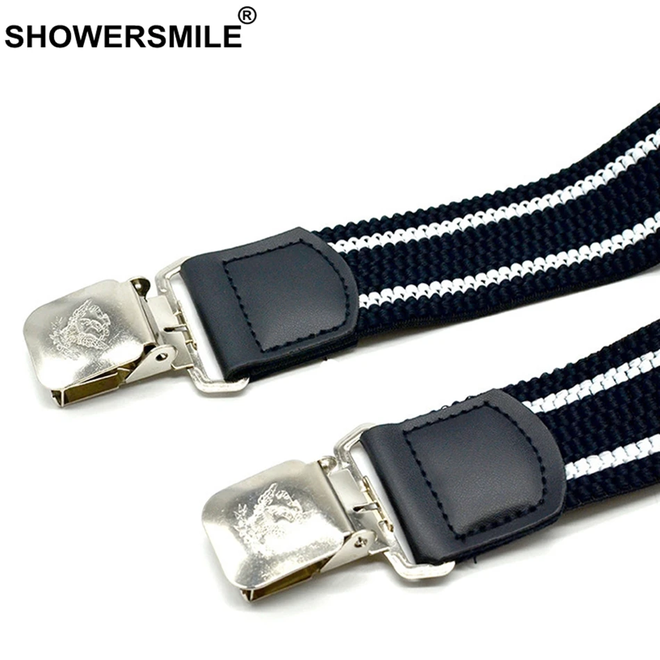 SHOWERSMILE, широкие подтяжки, мужские, из кусков, кожа, мужские, s, брючный ремень, X Back, черные подтяжки, ремни, 4 зажимы подвески, мужские, 4 см* 120 см
