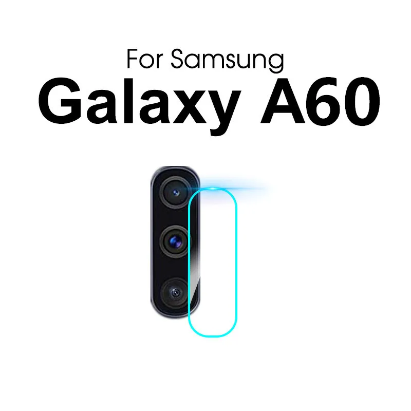 A60 2 шт. Камера объектив из закаленного Стекло протектор для samsung Galaxy A10 A20 A30 A40 A50 A60 A70 M30 M20 S10E S10 плюс A7 с уровнем твердости 9H Стекло - Цвет: A60