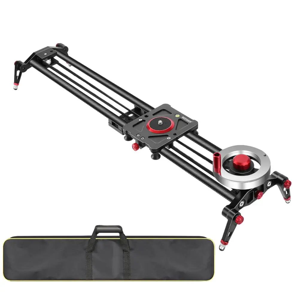 Neewer Camera Slider Видеодорожка Dolly Rail Стабилизатор маховика Противовес с легкими