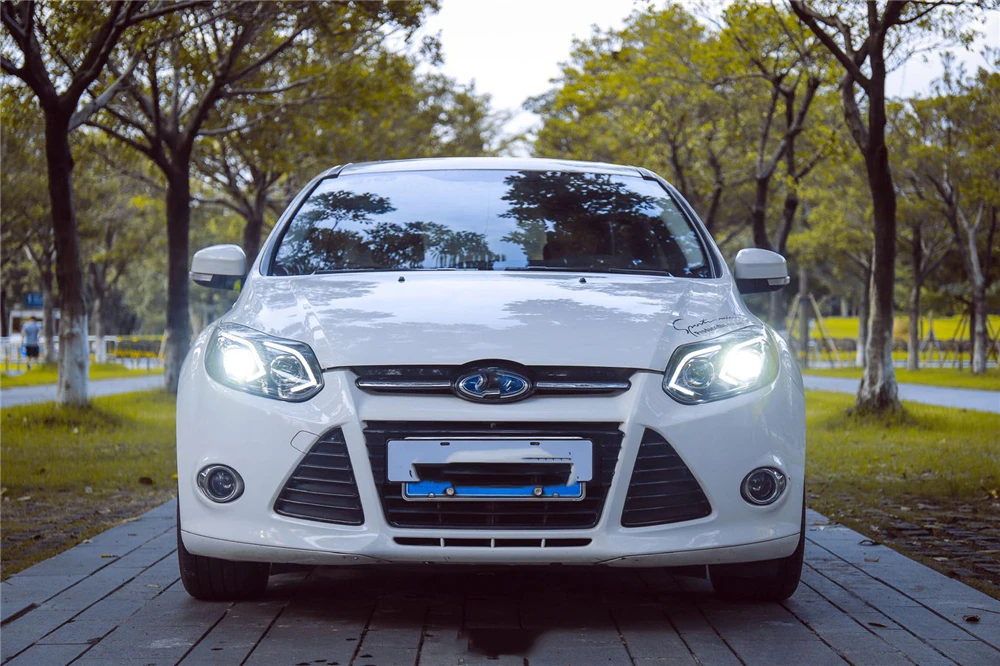 Автомобильный Стайлинг для Ford Focus фары 2012 2013 2014 Передняя светодиодная фара DRL