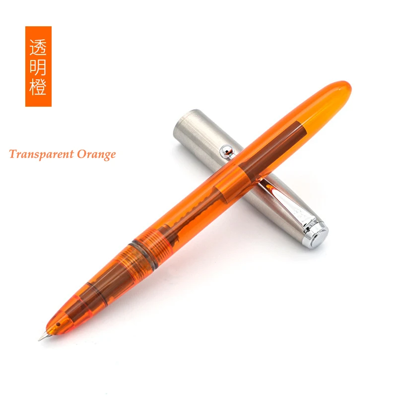 Jinhao 51A прозрачная деревянная перьевая ручка класса люкс 0,38 мм тонкие перьевые ручки для письма канцелярские принадлежности Школьные офисные принадлежности Caneta