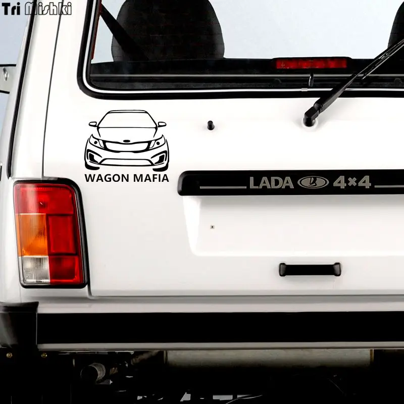 Tri Mishki HZX145 15*17.7см wagon mafia универсал мафия смешная наклейки на авто виниловые