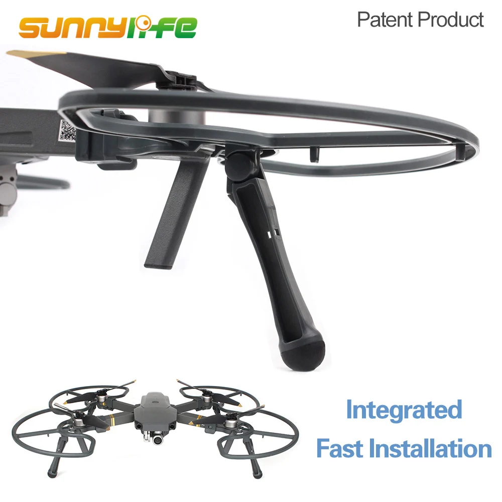New Arrival 2 in 1 Integrated Landing Gears Stabilizers & Propeller Guards Prop Protectors for DJI MAVIC PRO PLATINUM WHITE |