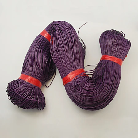 Хлопковый восковой шнур фиолетовый 1 мм/нить около 430 м/комплект|cotton wax cord|waxed cordwaxed