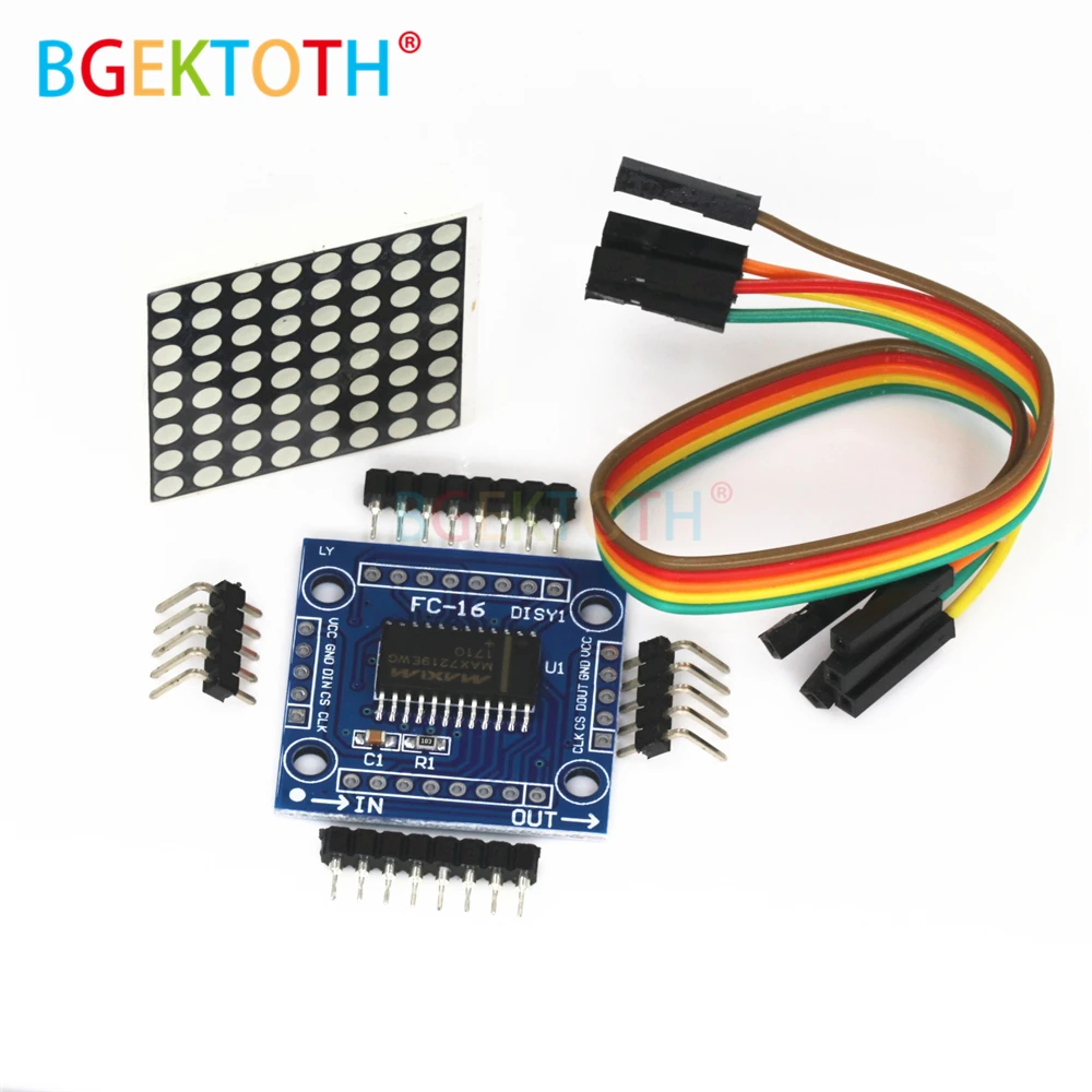 MAX7219 Dot Matrix Module Microcontroller Module DIY KIT