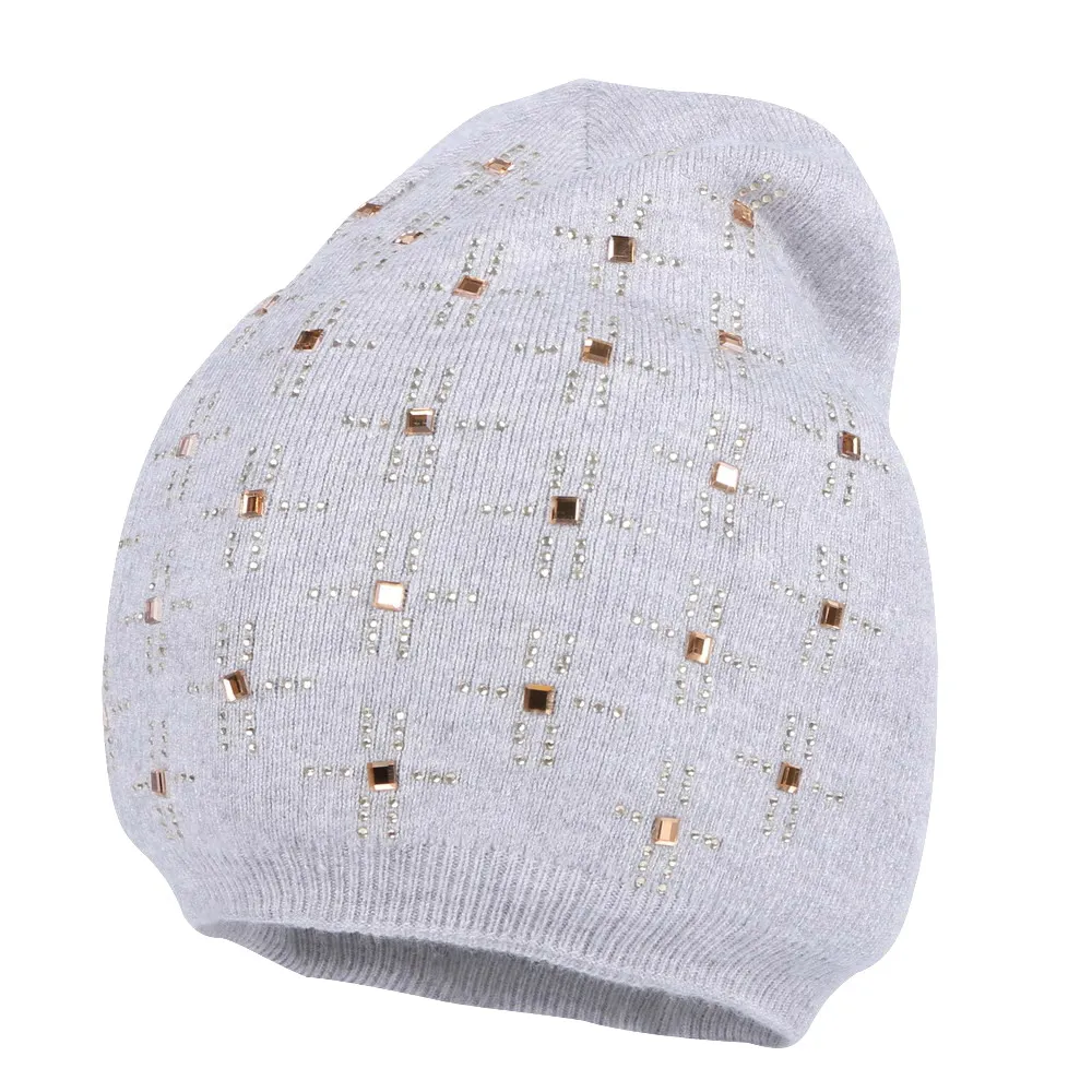 Новые модные женские вязаные шапочки шерстяные повседневные зимние шапки дизайн