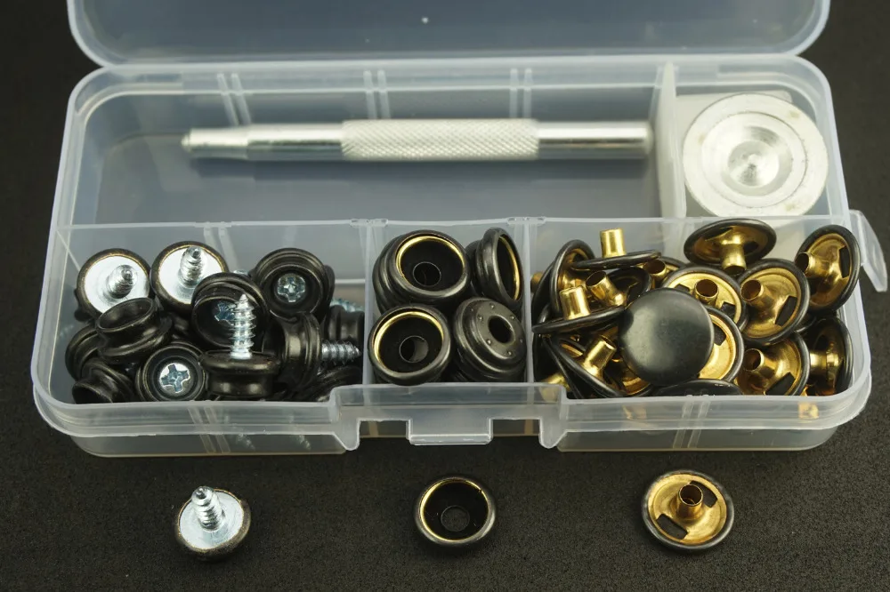 62 шт./лот сверхмощные медные и из нержавеющей стали пресс кнопки винты защелки